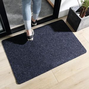 Carpets Thin Entrance Doormat For Outdoor Indoor Solid Red Gray Khaki Kitchen Area Rugs Anti Slip Bedroom Carpet Hallway Door Floor Mat