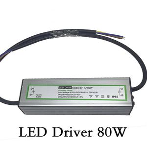 LEDドライバー80W照明変圧器防水入力電圧AC85-265V出力DC27-40V定電流2400MA LED電源A2866