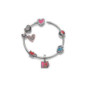 925 Bracelets charme de pendentif argent Fit Pandora Style Bracelet Lovers Halloween Cadeau