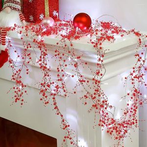 Strings leds Berry kralen Garland Light String m ft Warm Wit Witte Outdoor Christmas Decoratie Fairy Lights Simulatie Pearl Lamp