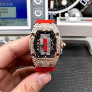 Luxury Mens Mechanics Watches Wristwatch Business Leisure RM007 Automatisk mekanisk R Titta på full borrfodral Womens Watch
