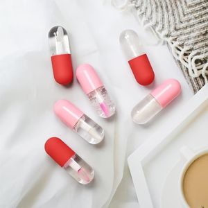 Lucidalabbra 10 pz/lotto Mini Shimmer Trasparente Lipgloss All'ingrosso Idratante Olio Vegano Naturale Stampa il tuo marchio con scatola bianca opaca