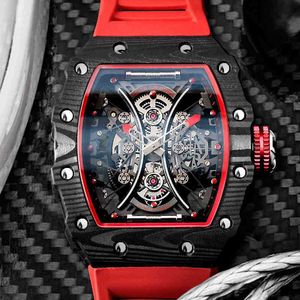 Feice Skeleton Watch الموضة الميكانيكية الأعمال التلقائية Wristwatch Sport مقاومة للماء للرجال Relogio Maschulino