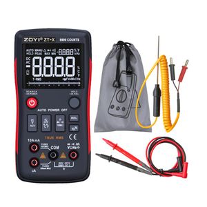 Zoyi Electric Multimeter MultiMeter ZT-X 9999Counts عداد ثلاثة أضعاف مع BAR201E التناظرية