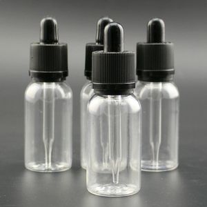 Clear Glass Essential Oil Parfume Bottle 1oz 30 ml E Liquid Pipett Droper flaskor med barns￤ker lock