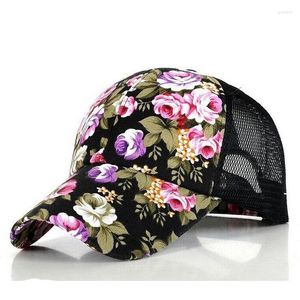 Ball Caps Floral Snapback Baseball Cap Hat Hats Golf Hats For Girls 5 Colours 10pcs/Lot
