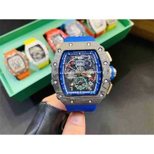 Business Leisure Rm11-04 Fully Automatic Mechanical Watch Tape Mens