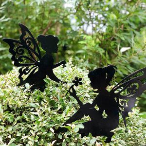 Garden Decorations Fairy Metal Iron Crafts Pendant Decoration Indoor And Outdoor Ornaments Interesting Statues & Sculpture