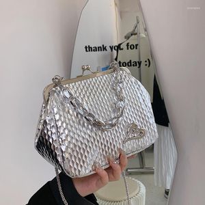 Evening Bags Gold Bag For Women 2022 Fashion Sequins Stylish Versatile High-grade Texture Chain Cross Body