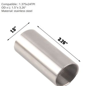 1.375x24TPI stainless steel tube spacer adpater for 1/2x28 5/8x24 Solvent oil cleaning trap kits
