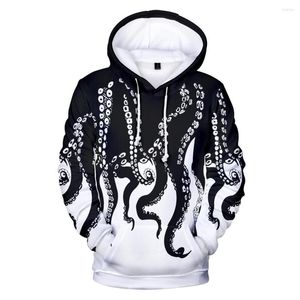 Erkek Hoodies Erkek Hoodie Sweatshirt Kabak Ön Cep Cthulhu Baskı Kapşonlu Günlük Cadılar Bayramı Sweatshirts Çok Renk