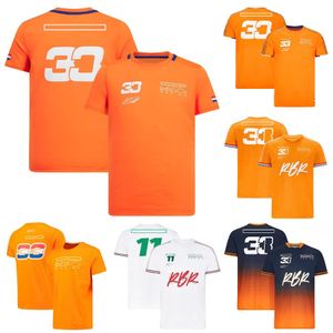 F1 Driver T-shirts Formula 1 Team Round Neck Short Sleeved T-shirt Racing Fans Summer Quick Dry T-shirt Car Motocross Jersey