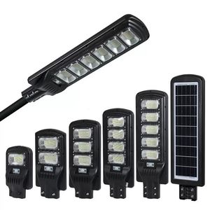 Integration Solar Street Light 50W 100W 200W Waterproof Outdoor Lamp with Remote Control 6500K Daylight Flood Light for Yard Garden from Dusk to Dawn