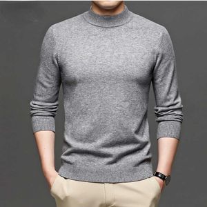 Men's Sweaters New Autumn and Winter Solid Color Half Turtleneck Cashmere Men's Slim Sweater Men's Bottoming Sweater T221019