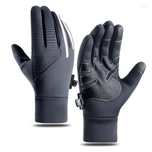 Cycling Gloves Winter Warm Men's Windproof Waterproof Touch Screen Bike Outdoor Sports Cold Protection Running Ski