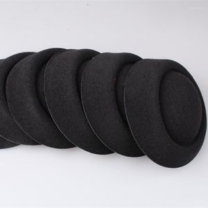 Headpieces svart eller 20 färger 16 cm fascinator hattar diy milliner hår tillbehör pillbox bas mini topp hatt för tillfälle myqh020