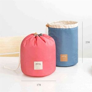 Borsa portaoggetti multifunzionale da viaggio Borsa cosmetica con coulisse di grande capacità Borsa da lavaggio impermeabile portatile Strumento di archiviazione di articoli vari CX29