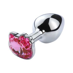 Beauty Items Metal Anal Plug for Men and Women New Lovely Type with sexyy Toy Game Couple Butt Adult Products