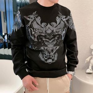 Erkek Hoodies Basit Sondaj Erkekler İnce Hoodie Rahat ve Fit Ünlü Klasik Kış Uzun Kollu Artı Boyutu Dış Mekan Kazaklığı