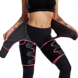 Waist Support 3 In 1 And Thigh Trimmer Double Compression Belt Leg Sweat Sauna Effect Neoprene Trainer BuLifter Workout