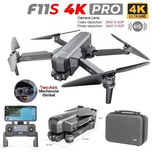 インテリジェントUAV F11S Pro Drone Professional K HD 軸ジンバルカメラブラシレス5G WiFi GPSサポート64G TFカードRC距離3KM RCドローンTOYS221020