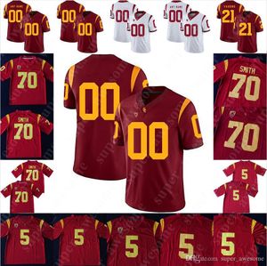 Jersey de futebol da USC Trojans Isaac Taylor-Stuart Jay Tufele Tyler Vaughns Devon Williams John Jr Marlon Tuipulotu Michael Pittman