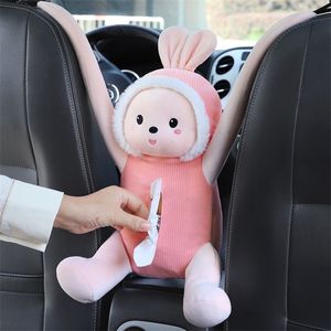 Car Armrest Box Tissue Pumping Cute Hanging Drawer Creative Interior Decoration Supplies 220523