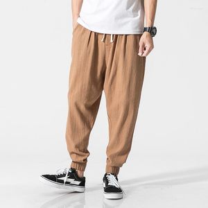 Calça masculina harém homem japonês streetwear suor moda casual joggerspants de moletom hip hop 5xl 2022 outono