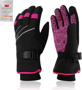 Ski Gloves BIKINGMOREOK Waterproof Winter Cycling Snowboard 3M Thinsulate Thermal Cold Weather L221017