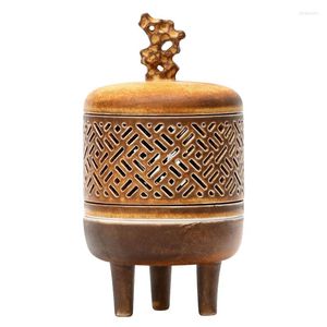 Fragrance Lamps Zen Chinese Incense Burner Ceramic Antique Backflow Smoke Base Quemador De Incienso Buddah Decoration ZY50XL