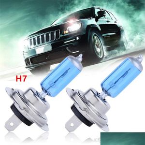 Halogenowe światła samochodowe 2PC Sprzedaż H7 Halogen Xenon Light Lamp BB Cars BBS 12V 55W Factory Cena Parking Dowód 2022 Dhyeo