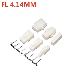 Lighting Accessories 10set/lot 4.14mm 2/4/6/8 Pin Automotive 4.14 Electrical Wire Connector Male Female Cable Terminal Plug Kits Motorcycle