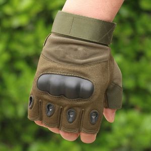 Radfahren Handschuhe Half Finger Taktische Fingerlose Motorrad Airsoft Sport Militär Männer Kampf Schießen Jagd T221019