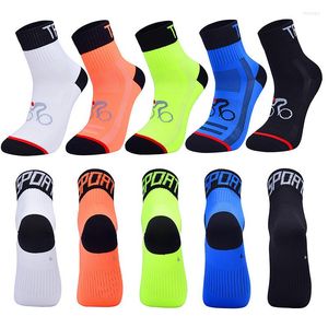 Men's Socks Howfits Cycling Bicycle Outdoor Compression Breathable Racing Women Men Summer Riding Sock Running Hiking Climbing