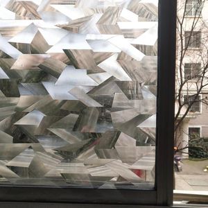 Window Stickers 60 200 cm ogenomskinlig kreativ penselvägg Frostade dekorativa filmer PVC Statisk klamring av självhäftande integritetsglas
