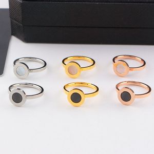 kvalitet enkelt naturligt skal vigselring guld silver rosfärger rostfritt stål par ringar mode kvinnor män designer smycken lady fest gåvor