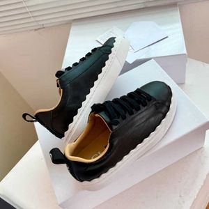 Casual Shoes 2022 spring new leather casual board thick soles color blocking Koujia small white shoes women round head shallow mouth lace up single