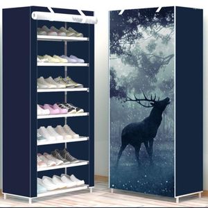 Clothing Storage 6 Layer 8 10 Simple DIY Assembly Cloth Shoe Cabinet Living Room Shoes Rack Shelves Home Furniture