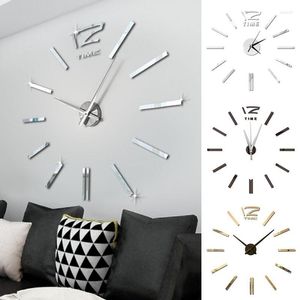 Orologi da parete Fashion Antique Mini DIY Mirror Surface Clock Sticker Mute 3D Watch Living Room Home Office Decor Regali.