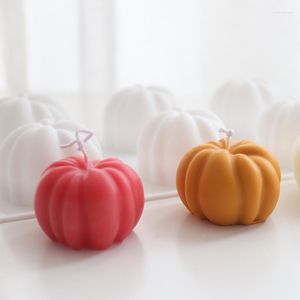 Craft Tools 3D Pumpkin Candle Silicone Mold DIY Halloween Plaster Art Soap Making Handmade Chocolate Cake Decorating Tool