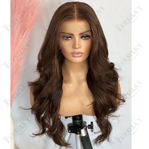 13X6 Transparente Spitze Front Menschliches Haar Perücke Für Frauen Brasilianische Remy 5X5 Spitze Schließung Dunkelgoldene Braun Körper Welle 360 frontal