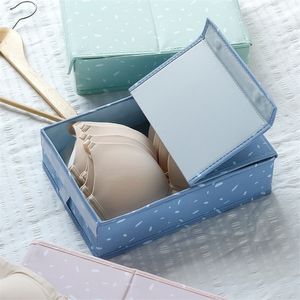 Women Clothes Closet Wardrobe Drawer Organizer Bras Underwear Socks Storage Box With Cover Foldable Underclothes Organizadores
