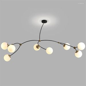 Pendant Lamps Luxury Minimalist Magic Bean Lamp Restaurant Living Room Model Peach Blossom Branch Lights