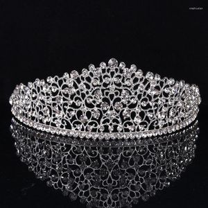 Headpieces Bridal Alloy Diamond Crown Large Rhinestone Wedding Dress Accessories Jewelry Hair