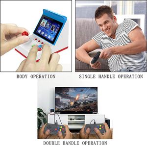 Säljer A6 Retro Arcade Game Mini Protectable Handheld Game Console 3 -tums skärmspel Spelare TV -utgång för barn födelsedag Christ260p