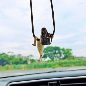 Decorazioni interne Ciondolo auto Modello Sadako Specchietto retrovisore Accessori appesi Decorazione bambola Bordo tazza Regalo