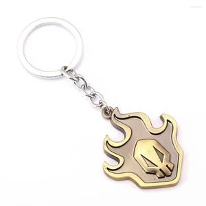 Keychains MS Jewelry BLEACH Key Chain Fire Rings For Gift Chaveiro Car Keychain Anime Holder Souvenir
