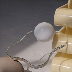 Sottobicchiere irregolare trasparente Isolamento termico Tappetino da tavolo Tazza da tè Tazza da caffè Acrilico Aromaterapia Cuscinetti decorativi Accessori da cucina 220627