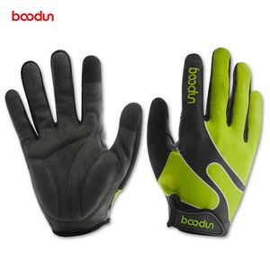 Cycling Gloves BOODUN Men Women Bike Bicycle Full Finger Elastic Lycra Shockproof road mountain bike MTB Running T221019