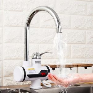 Electric Kitchen Water Heater Tap Instant Hot Water Faucet Heater Cold Heating Faucet 360 Degree Rotation Tankless Water Heater